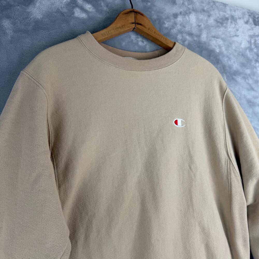 Champion Reverse Weave Sweatshirt Vtg Style crewneck Sz S‎ Tan